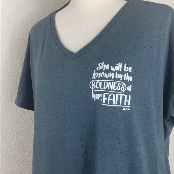 Things she loves v neck boldness of her faith top - Picture 6 of 8